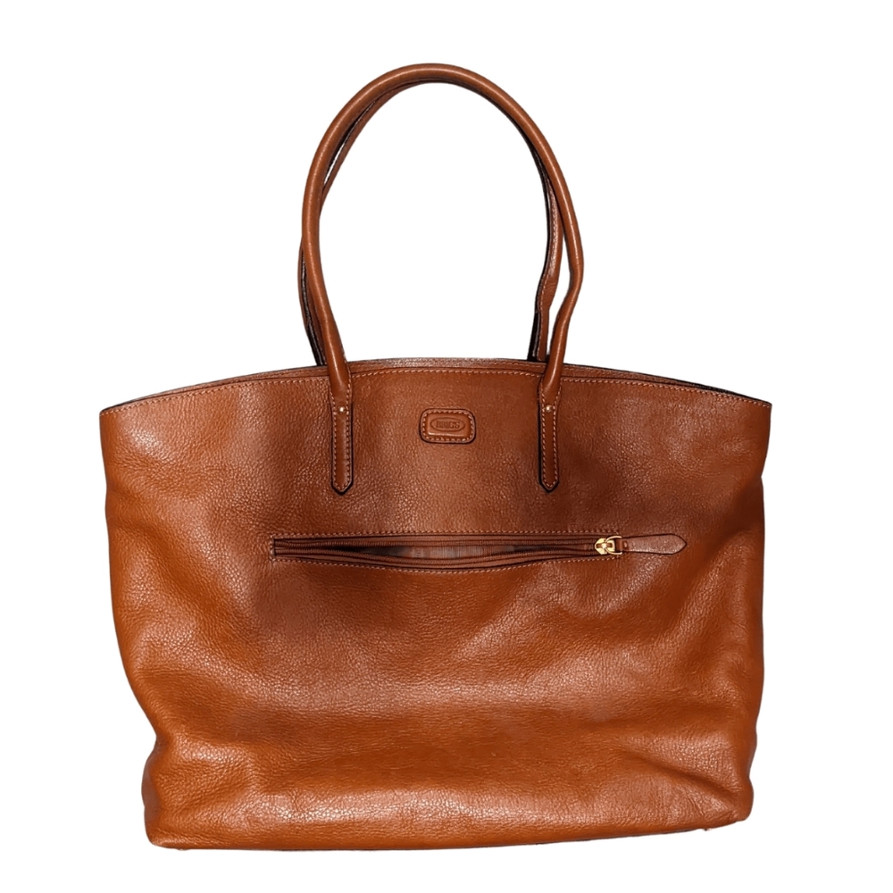 Brics carry-on luggage and leather handbag